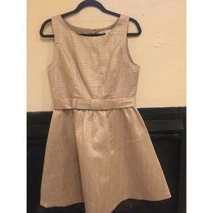 LAUREN CONRAD GOLD COCKTAIL A LINE DRESS SIZE 10
